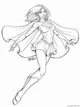 Supergirl Coloring4free sketch template