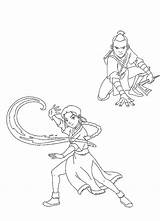 Katara Sokka Aang Amis Colorier sketch template