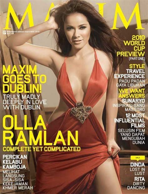 Bikini Model In The World Olla Ramlan Hot In Maxim Cover