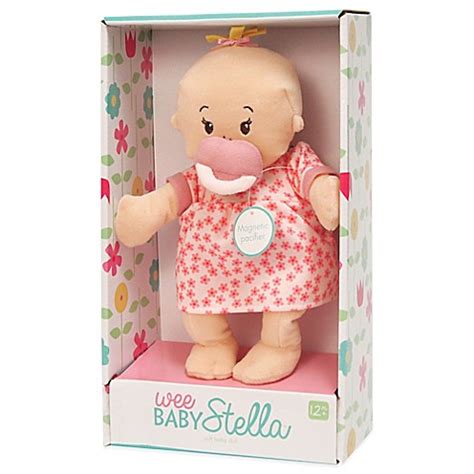 buy manhattan toy wee baby stella peach doll  bed bath