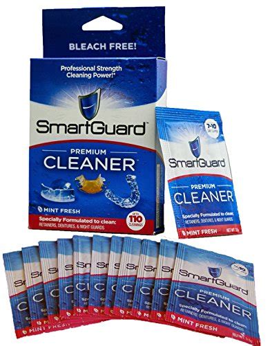 smartguard premium cleaner crystals antibacterial for mouth clear braces retainer cleanser or
