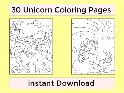 unicorn colouring pages  planner life