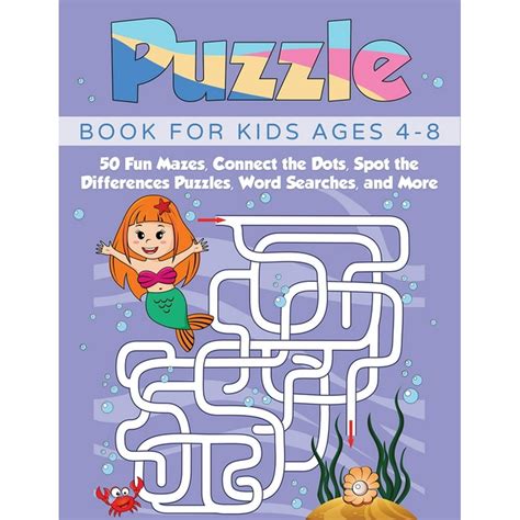 puzzle book  kids ages    fun mazes connect  dots spot