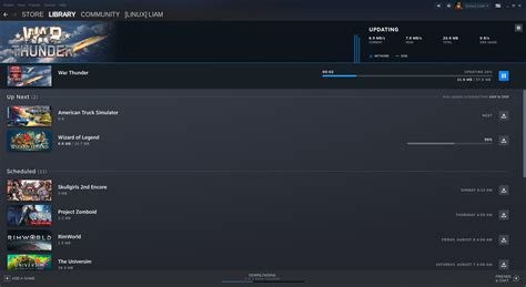 steam    downloads page  steam library manager  linux improvements gamingonlinux