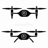 Drone Quadcopter Fotografica Simbolo Fuco Nero Quadcopters Symbool sketch template