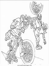 Bmx Bici Malvorlage Ausmalen Sportarten Verschiedene Condividi sketch template