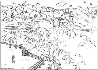 niagara falls colouring page fall coloring pages coloring pages