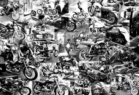 motorcycle collage poster
