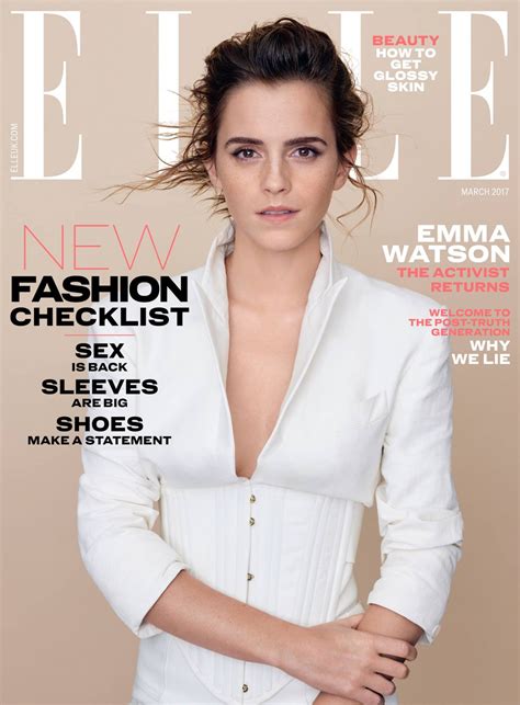 Emma Watson Covers Elle Uk Magazine March 2017