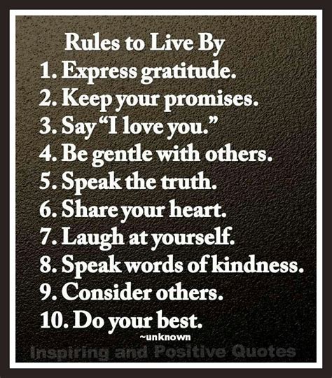 Rules To Live By Words Of Wisdom Pinterest