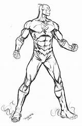 Coloring Pages Flash Running Superhero sketch template