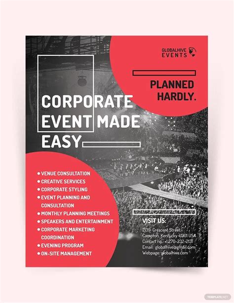 modern corporate event flyer template  psd indesign illustrator