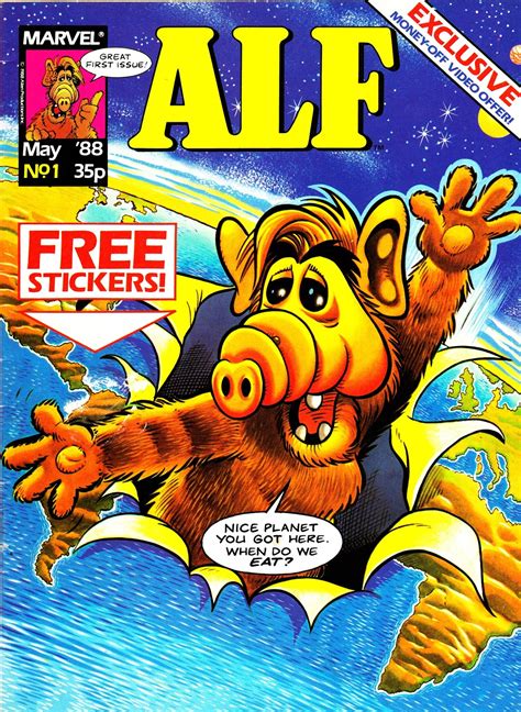 Starlogged Geek Media Again 1988 Alf Issue 1 Marvel Uk