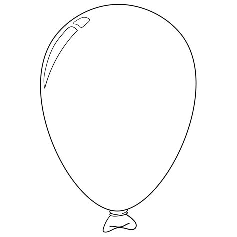 images  balloon outline printable balloon cut  template