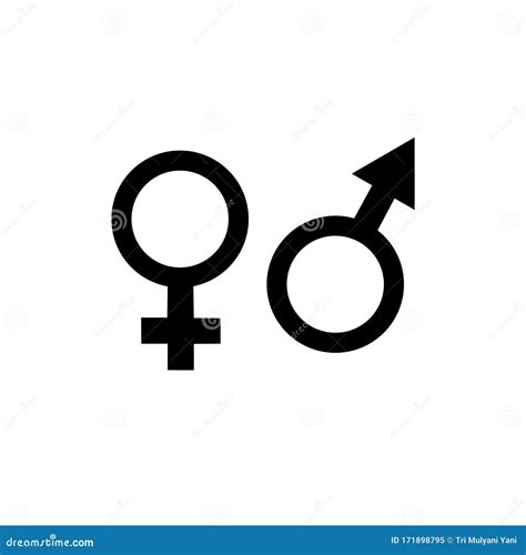 sex sign icon vector design symbol of gender stock vector