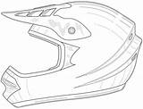 Casque Getdrawings Colorier Motocross Dirtbike Personal Printmania sketch template