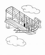 Orville Wright sketch template