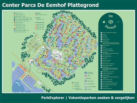 px park plattegrond van center parcs de eemhof parkexplorerbe