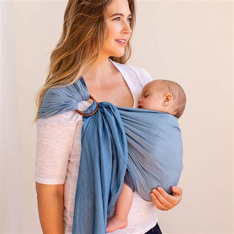 moby chambray ring sling ring sling baby carrier baby sling carrier