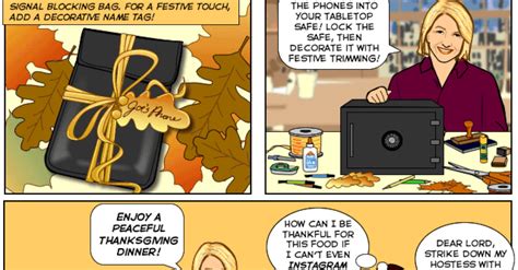 Thanksgiving Etiquette Martha Stewart Style [comic]