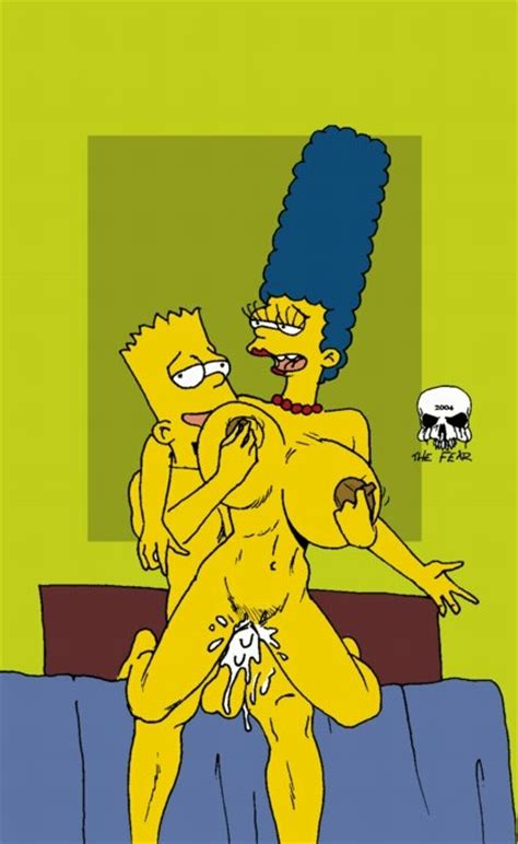 rule 34 bart simpson breasts color cum cum inside female front view