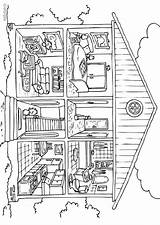 Huis Binnenkant Kleurplaat Kleurplaten sketch template