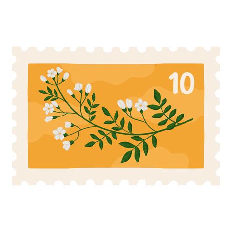 doodle postage stamp illustration  png