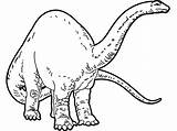 Coloring Pages Apatosaurus Tall Big sketch template
