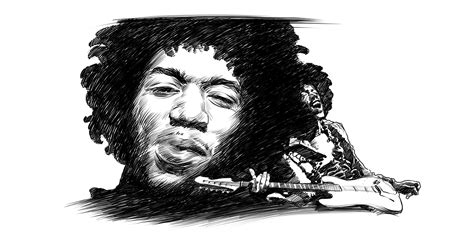 Jimi Hendrix Png Png Image Collection