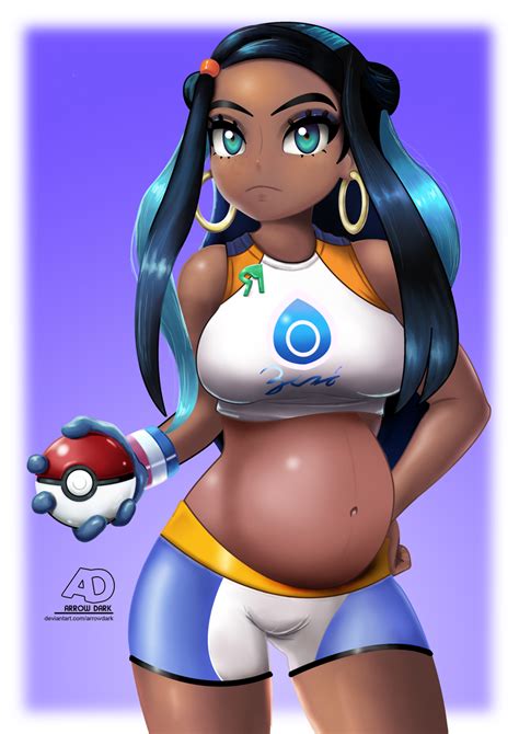 Rule 34 Arrowdark Big Belly Big Breasts Looking At Viewer Nessa