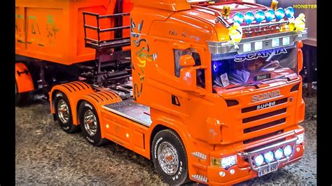 rc truck special fantastic rc scania trucks  action doovi
