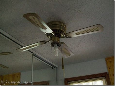 painting  ceiling fan  repurposed life