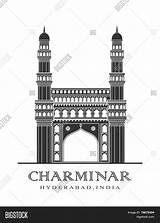 Charminar Hyderabad sketch template