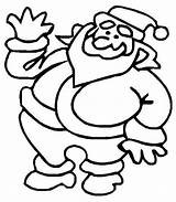 Santa Coloring Pages Christmas Funny Kids Print Thanksgiving El Posted Wallpapers sketch template