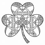 Shamrock Coloring Pages Irish Choose Board Printable Sheets Find Trefoil Clover Colouring Three sketch template