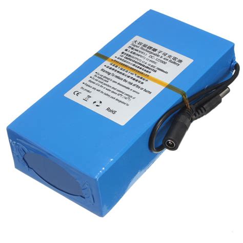 Dc 12v 20000mah Super Rechargeable Portable Lithium Ion Battery Pack
