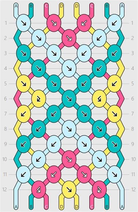 learn    diamond friendship bracelet pattern   easy