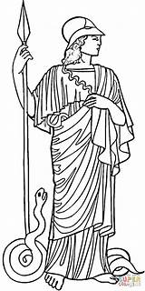 Athena Colorare Disegni Atenea Athene Ausmalbilder Atena Bambini Romanos Goddess Imagenes Romano Imperio Antiga Griega Griechische Pandora Clipart sketch template