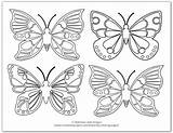 Butterflies Onelittleproject sketch template