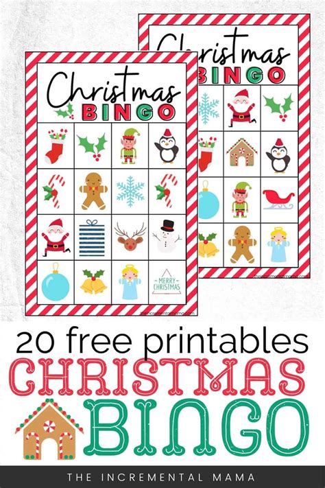 printable christmas bingo cards   printable templates
