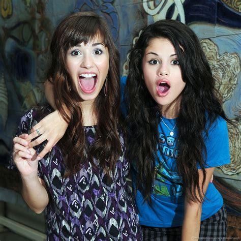 Image Demi Lovato And Selena Gomez Surprised  Demi