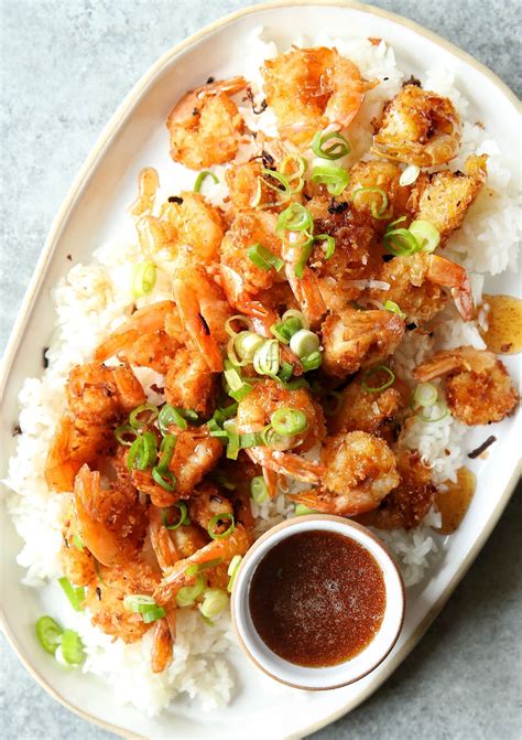 coconut shrimp  spicy honey recipe recipes seafood dinner