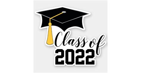 graduation cap  tassel class   sticker zazzle