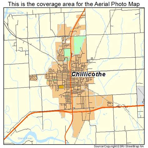 aerial photography map  chillicothe mo missouri