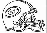 Helmet Football Drawing Packers Coloring Bay Green Printable Logo Getdrawings sketch template