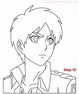 Eren Yeager Aot Boy Lineart Jaeger Titans Shingeki Mangajam Face Sketsa Kyogin Eyes Give Kyojin Mikasa Ackerman Titanes Ataque Kaynak sketch template