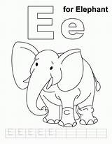 Elephant Coloring Letter Pages Alphabet Practice Print Handwriting Preschool Printable Kids Color Colouring Bestcoloringpages Sheets Worksheets Visit Crafts Library Getcolorings sketch template