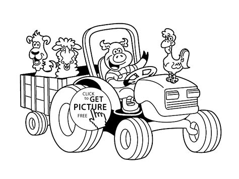 farm animal coloring pages printable images coloring  kids