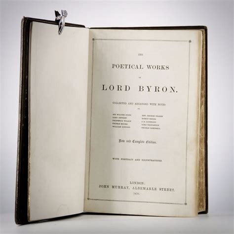 The Poetical Works Of Lord Byron By Lord Byron Antiques And Books