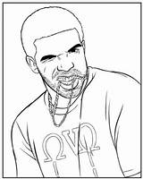 Rappers Getcolorings Gethighit Coloringhome sketch template